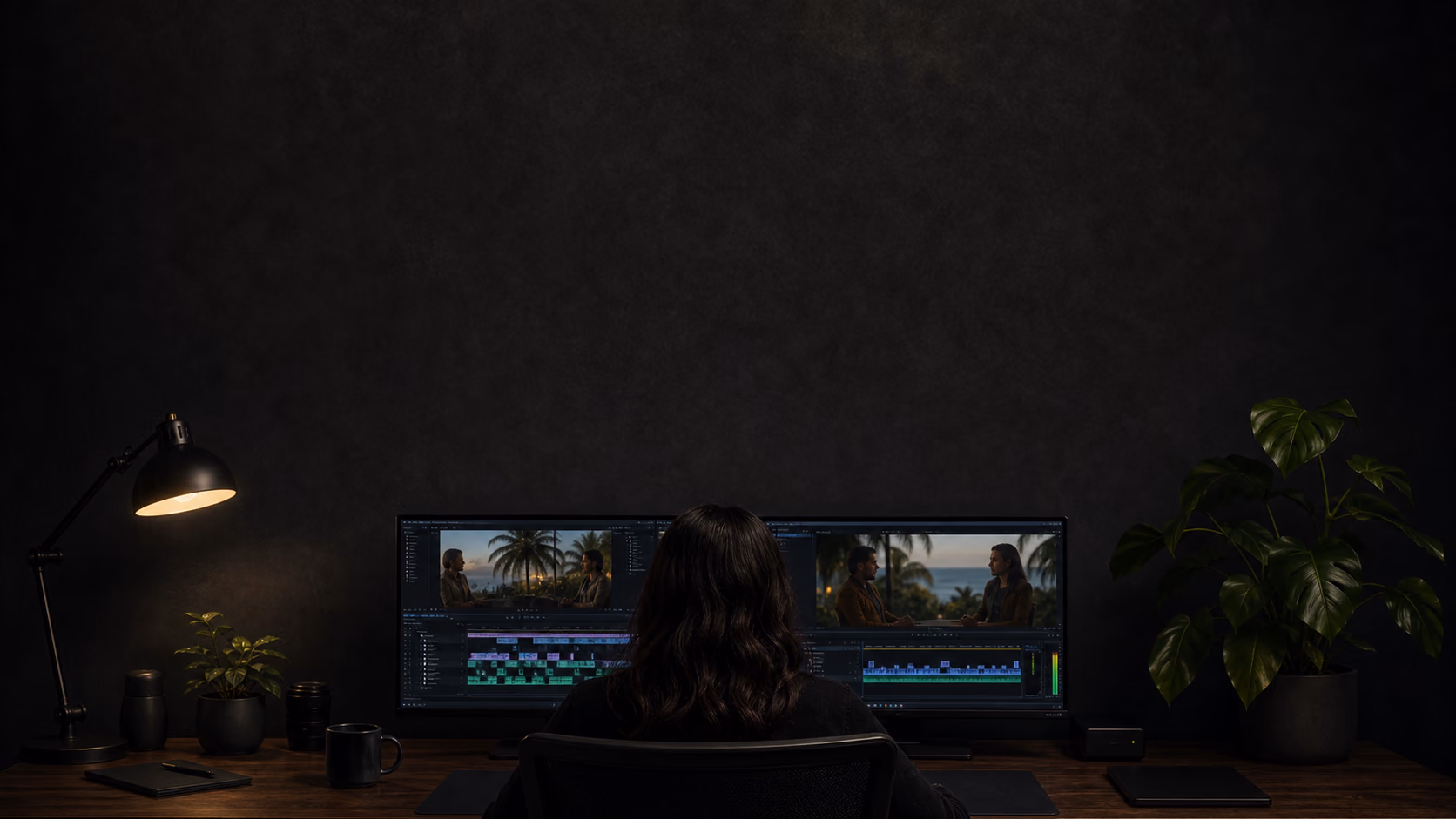 A creator planning short-form edits from long-form source footage